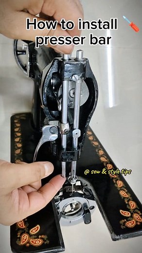 827K views · 15K reactions | Presser bar assembly fitting in domestic sewing machine ️瀞 #sewingmachine #sewingmachinerepair #sewingmachineservice #silaimachine #repair #SewingCommunity #tailor | Sew & Style Tips | Facebook