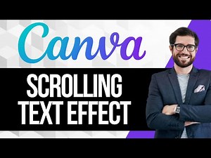 How to Create a Scrolling Text Effect in Canva