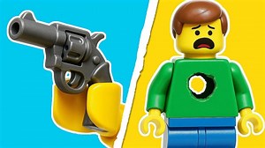 我用乐高武器测试小人仔