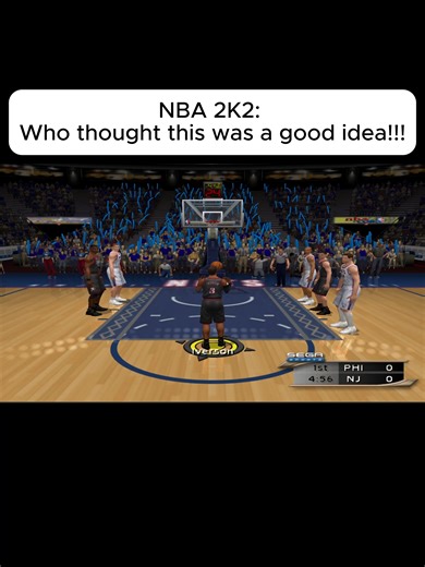 First time loading into the game, and this is what I encounter🤦🏾‍♂️🤦🏾‍♂️🤦🏾‍♂️ #retrogaming #ps2 #gaming #nba2k2 #freethrow #alleniverson #foryoupage #viral