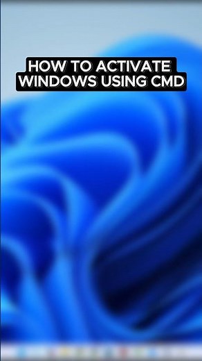 HOW TO ACTIVATE WINDOWS FOR FREE USING CMD‼️ - #windows10 #windows #windows11 #tutorial