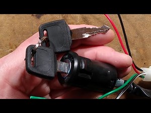 Lock picking and opening a quad/scooter key switch.