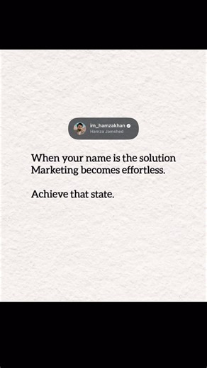 The day people search YOUR name instead of a service - you've won. 🔥👀.