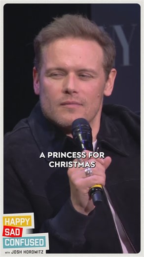 Josh Horowitz on Instagram: "Sam Heughan’s iconic dance moves in A PRINCESS FOR CHRISTMAS will live forever. I’m going to make sure of that. #samheughan #happysadconfused"