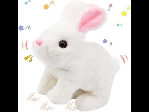 🐰 Adorable Walking Rabbit Toy – Wiggle Ears, Twitch Nose & Cute Sounds!