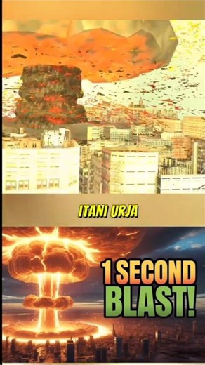 Last 1 sec of Nuclear Explosion💣💥 ⌛ #facts #3d #science shorts