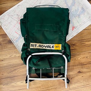 Vintage 1970s Mt. Royale Model External Frame Hiking Backpack, Green Water Repellant Nylon, Made by MTC, Horror Movie Prop - Etsy Canada