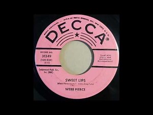Webb Pierce - Sweet Lips (1961 Music Video) | #27 Country Song