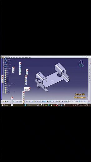 CATIA V5 Sheet Metal Design 🔥 Full Drawing Explained #shorts #youtubeshorts #3ddesign #catia #sheet