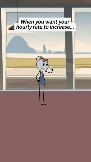 176K views · 3.5K reactions | When you want your hourly rate to increase… #animation #relatable #work #worklife | Tera Animation | Facebook
