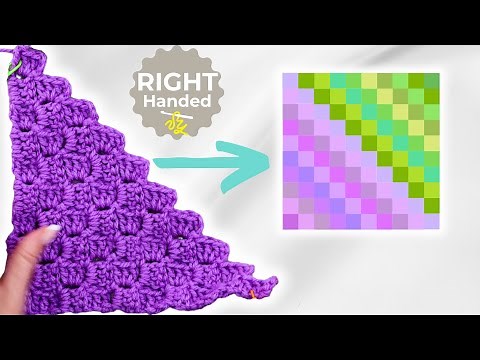 Easy Crochet Tutorial: How to Decrease into a Square in C2C!