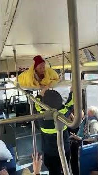This man is building a fort on a bus!🚌🚍😨😨