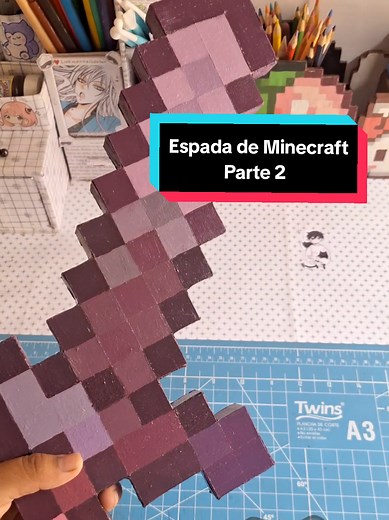 Cómo hacer una espada de Minecraft - Parte 2