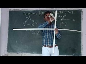 #18 3D Geometry।। Distance Between Two Parallel Lines।। दो Parallel lines के बीच की दूरी निकाले।।