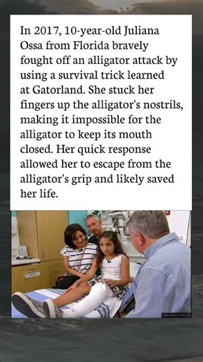 10-Year-Old Girl Survives Alligator Attack Using One Smart Survival Trick 🐊 | Incredible True Story