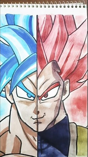 Epic Vegeta Drawing 😱🔥 | Dragon Ball Super Fan Art #shorts #anime