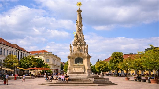 Why is this monument so important in Pécs Square Hungary