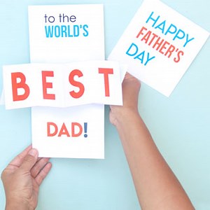 Easy DIY Pop Up Happy Father's Day Card