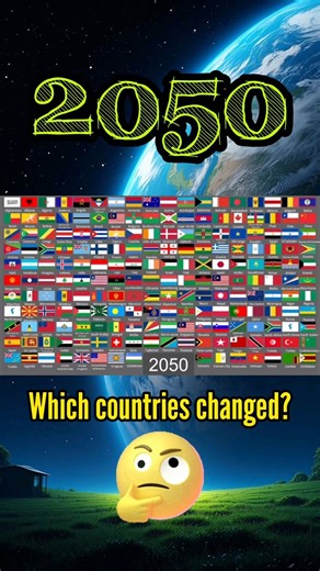 Evolution of world flags 2026 vs 2050 #flaghistory #flags