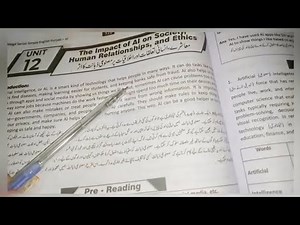 11th English Unit 12 | The Impact of AI on Society, Human Relationships & Ethics | Full Explanation