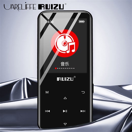 Uareliffe RUIZU D19 MP3 Player With Bluetooth Support SD Card MP3 Music Player With FM Radio Voice Record E-Book Video Portable Audio Walkman | Shopee Singapore