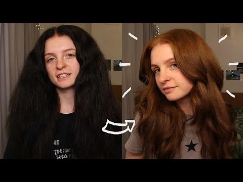 Black to ginger hair - removing black box dye at home
