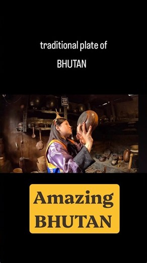 Traditional plate of Bhutan #Bhutan #bhutantravelguide #travel