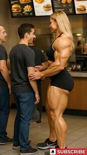 Muscular Strong Woman Wrestles With a Man!
