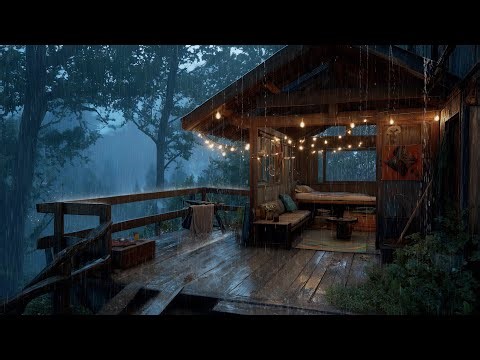 Gentle Rainfall & Piano - Soothing Night Ambience for Stress Relief, Deep Calm, and Peaceful Rest