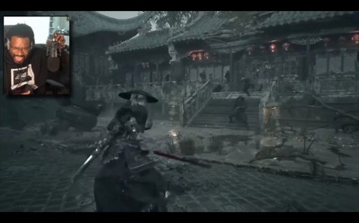 外网黑人老哥看《影之刃零》