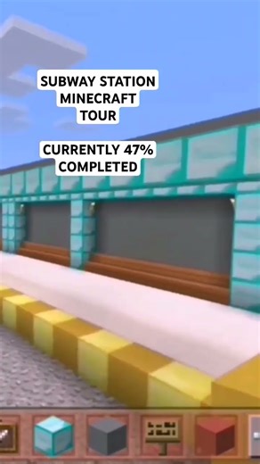 Complete Tour of my subway station in minecraft (49% COMPLETED) #minecraft #tours