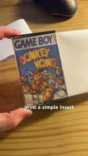 Turning old cassette tapes into Game Boy cases. #retrogaming #games