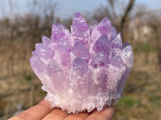 Pink Quartz Cluster Crystal, Natural Mineral Specimen, Home Decor Gift - Etsy