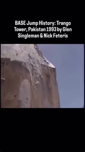 Explore K2 Pakistan on Instagram: "Glen Singleman and Nick Feteris etched their names in history with a death-defying BASE jump off Pakistan’s majestic Trango Tower in 1993, reaching speeds and heights that redefined the limits of human adventures #historical #trangotower #basejumping #adventure #mountains #broadpeakadventures #mountaineering #climbing #k2 #alpinism #trekking #pakistan #explore #viral #trending #foryou"