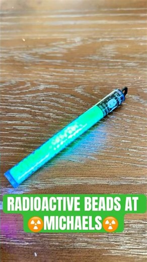Radioactive Beads at Michaels 😱☢️ #uranium #radioactive #radium #radiumgirls #history #darkhistory