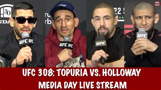UFC 308: Topuria vs. Holloway Media Day Live Stream MMA Video