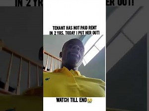 This tenant has not paid me rent in 2 years. Today I put her out!! @atmybest197