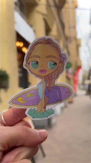 Surfer Girl Sticker Slap 🌺 Daydreaming
