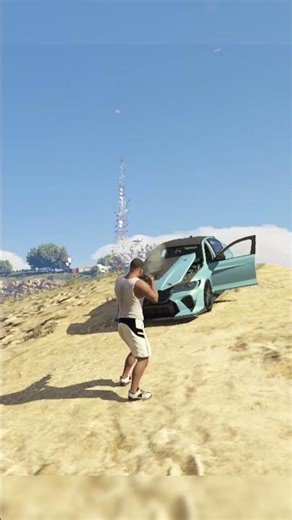 Crazy Hood Surfing Experiment in GTA 5! 🚗🏔️