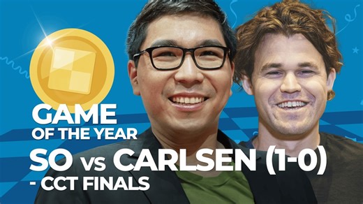 5.6K views · 219 reactions | The game Wesley So defeated Magnus Carlsen is the Game of the Year 2023 So, Wesley (2737) vs. Carlsen, Magnus (2818) 1-0 Champions Chess Tour Finals 2023 Chesscom 11 Dec 2023 Round: 5 ECO: B30 | ChessFam | Facebook