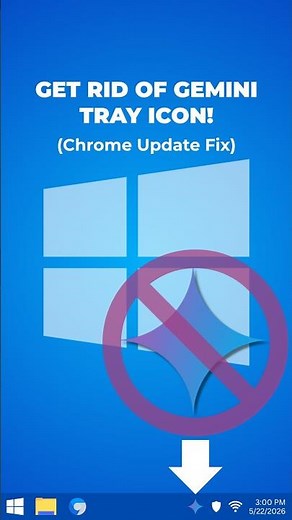 How to remove Gemini icon from Windows 11 system tray (Chrome)