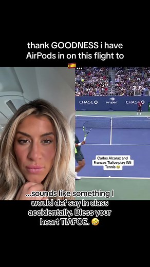 #duet with @US Open #carlosalcaraz welp… i submit this as proof that admist intense excercise you have zero control over your speech. #tiafoeusopen