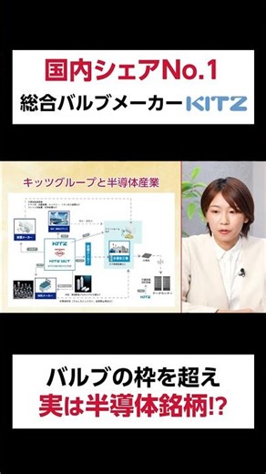 国内シェアNo.1バルブメーカー「KITZ」バルブの枠を超え実は半導体銘柄？ #Shorts #ir