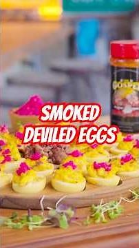 Smoke these Brisket Deviled Eggs for Easter! #easter #easter #deviledeggs #shorts