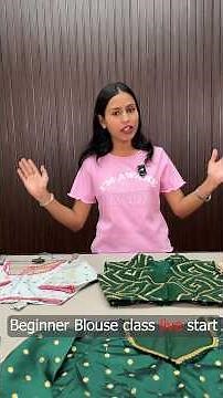 Join our online beginner blouse classes call now 9589602573Beginners Blouse Class🧵