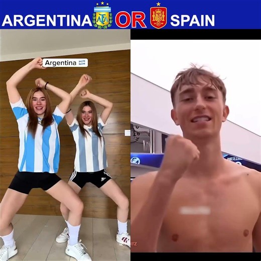 ARGENTINA VS SPAIN WORLDCUP SONG DANCE BATTLE #footballchallenge #worldcup #dance #shorts