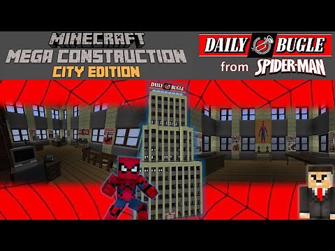 Daily Bugle from Spider-Man in Minecraft | Minecraft Mega Construction City Edition
