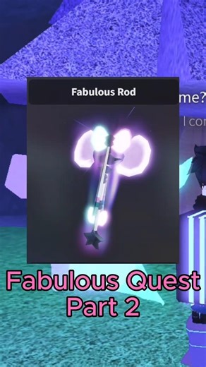 Faboulus Rod Quest - Part 2 | Roblox Fisch #fisch #roblox #shorts #fabulous