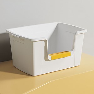 [Hot Item] Tall Plastic Cat Litter Box with Top Cover Suitable for Tall Cats