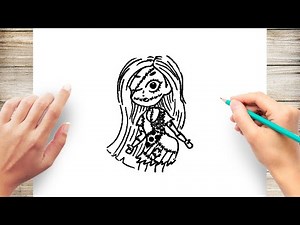 How to Draw Sally From Nightmare Before Christmas